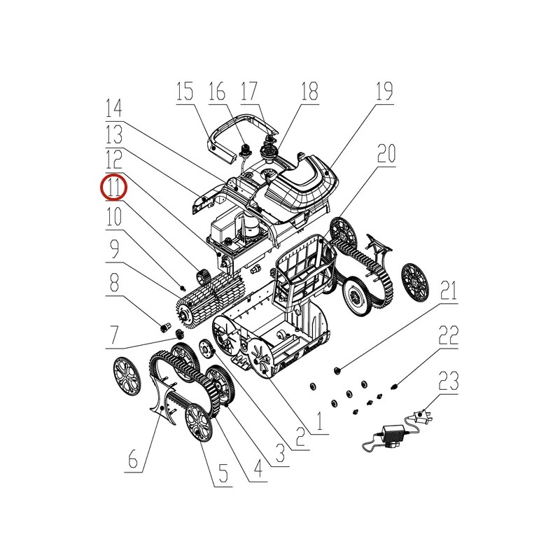 Привідний механізм до пилососа Wybotics WY200