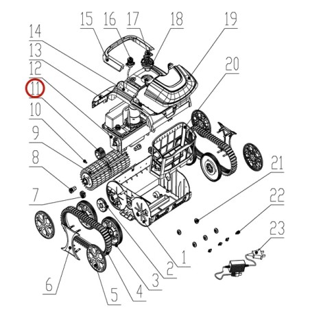 Привідний механізм до пилососа Wybotics WY200