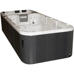 Плавальний SPA басейн Passion Spas Aquatic 3 Deep (580x224x155 см), Сріблясто-білий