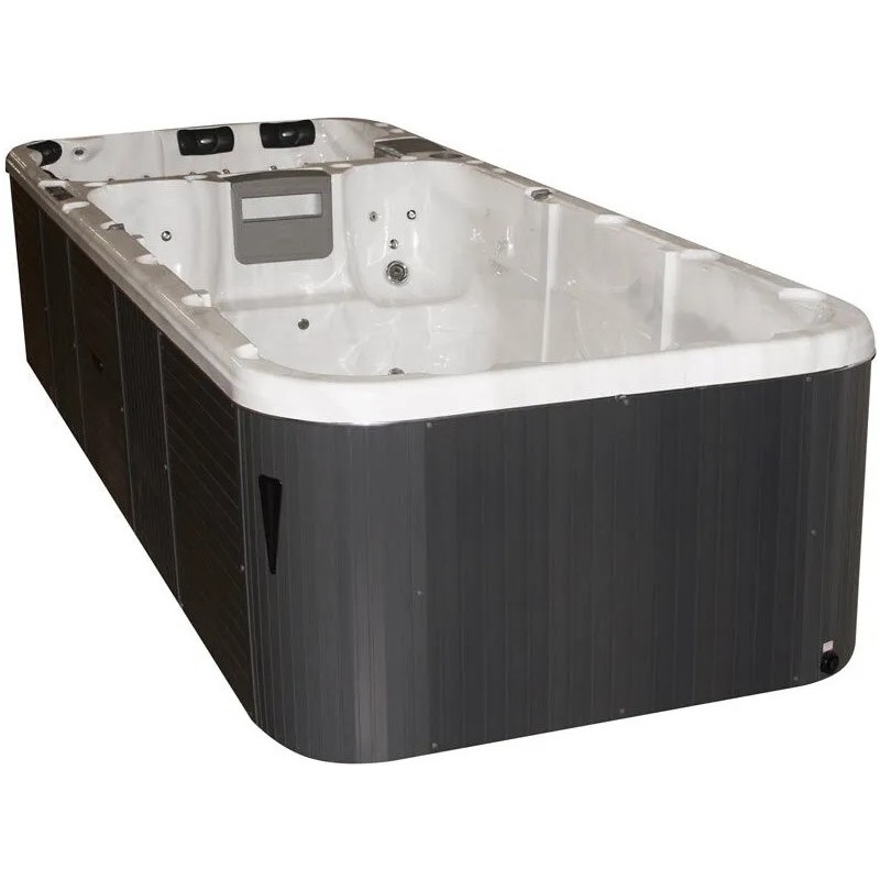 Плавальний SPA басейн Passion Spas Aquatic 3 Deep (580x224x155 см), Сріблясто-білий