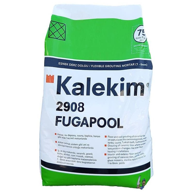 Вологостійка фуга для швів Kalekim Fugapool 2908 (5 кг) Середземноморський блакитний