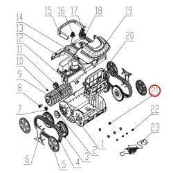 Заднє гальмівне колесо до пилососа Wybotics WY200