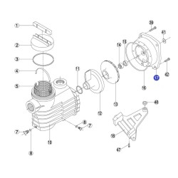 Кришка задня (фланець) насоса KNG, KS, EP-RKS 172.A/RBH0008.02R (RPUM0017.02R)
