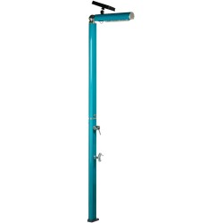 Душ вуличний Aquaviva Quick з LED підсвіткою та мийкою для ніг, синій (ottanio) Q825/5021-QL