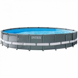 Каркасний басейн Intex 26340 ULTRA XTR (732х132 см) з пісочним фільтром, драбиною, підкладкою і тентом