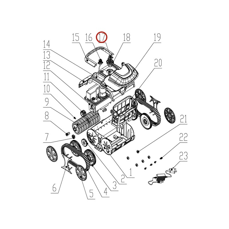Комплект кнопок до пилососа Wybotics WY200