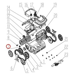 Циліндрична шестерня до пилососа Wybotics WY200