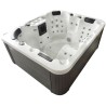 Гідромасажний басейн Aquajoy Como (190х160х82 см), Сріблясто-білий мармур