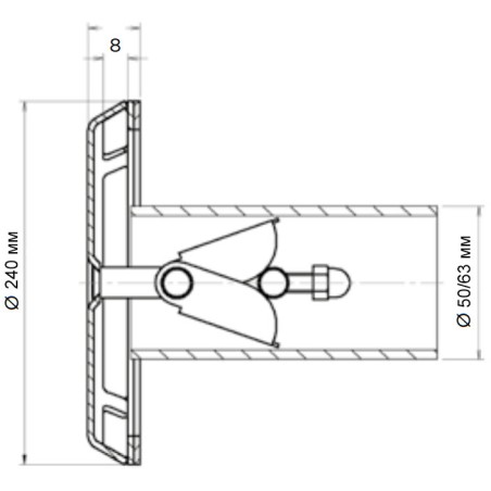 Форсунка Flexinox 87198034 (40 м3/год), під бетон