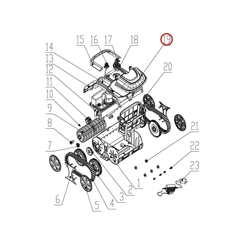 Верхня кришка до пилососа Wybotics WY200