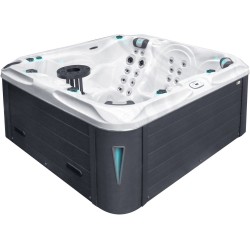 Гідромасажний басейн Passion Spas Pleasure (215х200х91 см), Сріблясто-білий