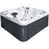 Гідромасажний басейн Passion Spas Pleasure (215х200х91 см), Сріблясто-білий