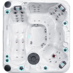 Гідромасажний басейн Passion Spas Pleasure (215х200х91 см), Сріблясто-білий