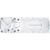 Плавальний SPA басейн Passion Spas Vitality Deep (708x225x155 см), Сріблясто-білий