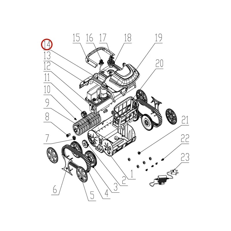 Передня кришка до пилососа Wybotics WY200