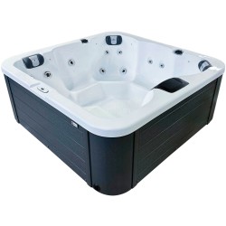 Гідромасажний басейн Passion Spas Flame (190х190х81 см), Сріблясто-білий