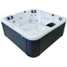 Гідромасажний басейн Passion Spas Flame (190х190х81 см), Сріблясто-білий