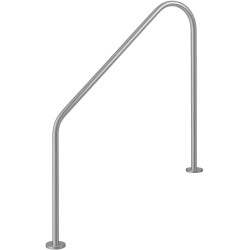 Поручень Flexinox 87162269 для римських сходів 2-BEND (1829 мм, анкер, AISI-316L)