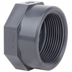 Заглушка ПВХ Era US601750 із внутрішньою різьбою, d50x1-1/2"