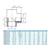 Трійник ПВХ Effast RGRTIG020B 90° перехідний, з різьбою d20x1/2"