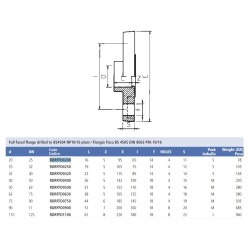 Фланец жесткий ПВХ Effast RDRFFD0500, d50 мм