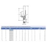 Фланець жорсткий ПВХ Effast RDRFFD0500, d50 мм