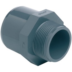 Муфта ПВХ Effast RGRAMG063G, переходная с наружной резьбой d63x75x2"