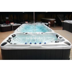 Плавальний SPA басейн Passion Spas Fitness 1 (400x228x126 см), Сріблясто-білий