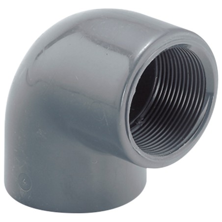 Колено переходное ПВХ Hidroten 1002202, с внутр. резьбой, d25-3/4"