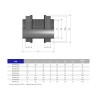 Танк-адаптер ПВХ Effast RERASE075H резьбовой d2-1/2"