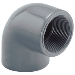 Колено переходное ПВХ Hidroten 1002207, с внутр. резьбой, d75-2 1/2"