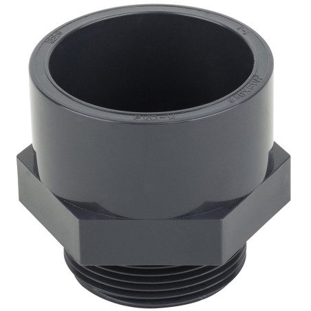 Муфта ПВХ Era US01275, с наружной резьбой d75х2-1/2" 
