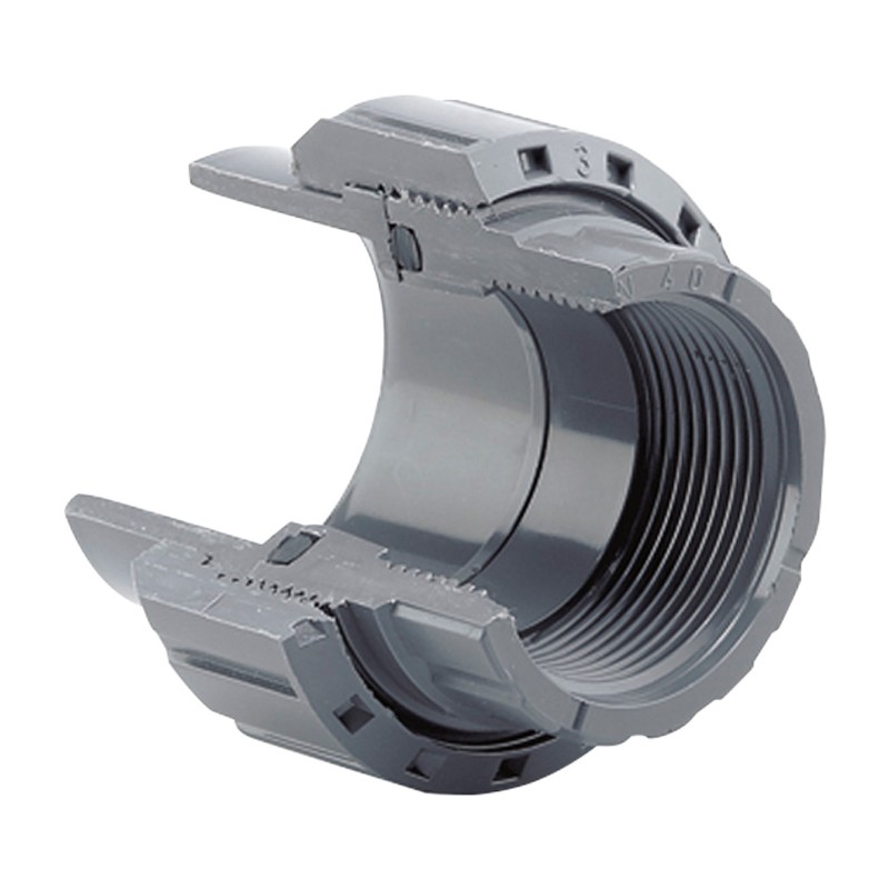 Муфта разборная ПВХ Hidroten ВР 1002032, переходная, d1"1/2-50 мм Муфта разборная ПВХ Hidroten ВР 1002032, переходная, d1"1/2-50 мм
