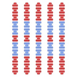 Розділювач доріжки Hayward Big Red/Blue, AISI 316, 25 м 