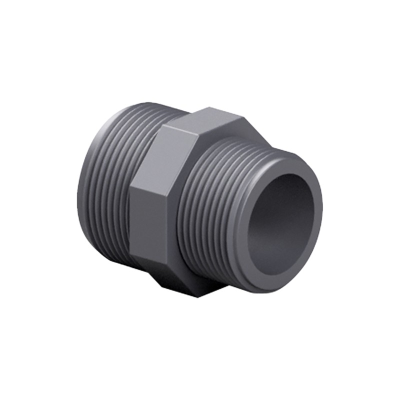 Ниппель ПВХ Effast RERNRE063F переходной, с наружной резьбой, d2"х1.5"
