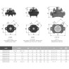 Адаптер під привід для кульового крана EFFAST BDRKITB10630 серія BK1, d63 мм