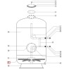 Сепаратор фильтра Aquaviva D-620 high bed (комплект)