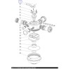 Скоба ручки Emaux 1.5" для 4-позиційного клапана V350-V650 (3018009) (верхнє підключення)
