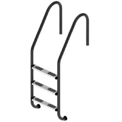 Сходи для басейну Flexinox Standard Nero (3 сходинки) Black, AISI-316L