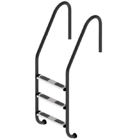 Сходи для басейну Flexinox Standard Nero (3 сходинки) Black, AISI-316L