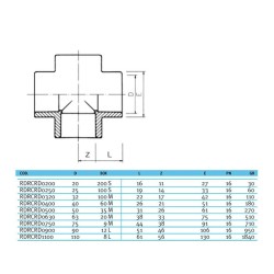 Хрестовина ПВХ Effast RDRCRD0630, d63 мм