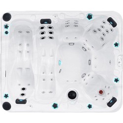 Гідромасажний басейн Passion Spas Desire (278х228х91 см), Сріблясто-білий