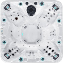 Гідромасажний басейн Passion Spas Joy (225х225х91 см), Сріблясто-білий