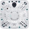 Гідромасажний басейн Passion Spas Joy (225х225х91 см), Сріблясто-білий