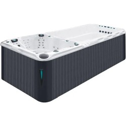 Плавальний SPA басейн Passion Spas Dynamic (590x227x126 см), Сріблясто-білий