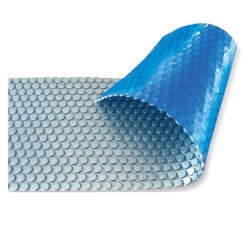 Солярное покрытие Aquaviva Platinum Bubbles-5-600, ширина 6 м (30 пог. м), серебристый/голубой