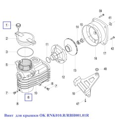 Гвинт для кришки OK RNK010.R/RBH001.01R