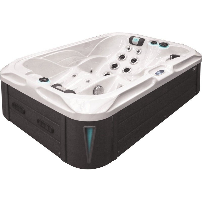 Гідромасажний басейн Passion Spas Indulgence (214х143х63 см), Сріблясто-білий