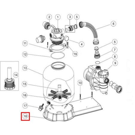 Підставка фільтра FSP/F400-6W - FSP/F650-6W