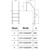 Сходи для басейну Hayward Standard (5 сходинок), для широкого борту, AISI-316